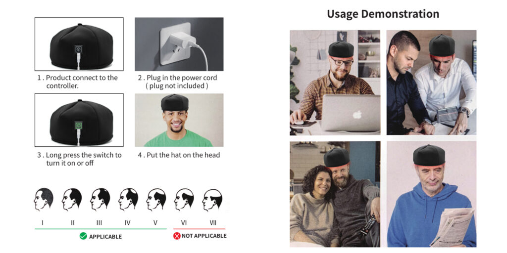 Red Light Therapy Cap by Genrevive